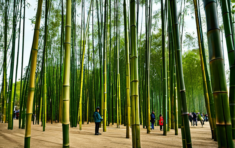 Ephemeral Bamboo Installation**
"A large-scale art installation made entirely of bamboo in a city park, fully clothed people admiring the structure, appropriate content, safe for work, biodegradable materials, natural light, perfect anatomy, correct proportions, natural pose, professional photography, high quality, family-friendly."
**