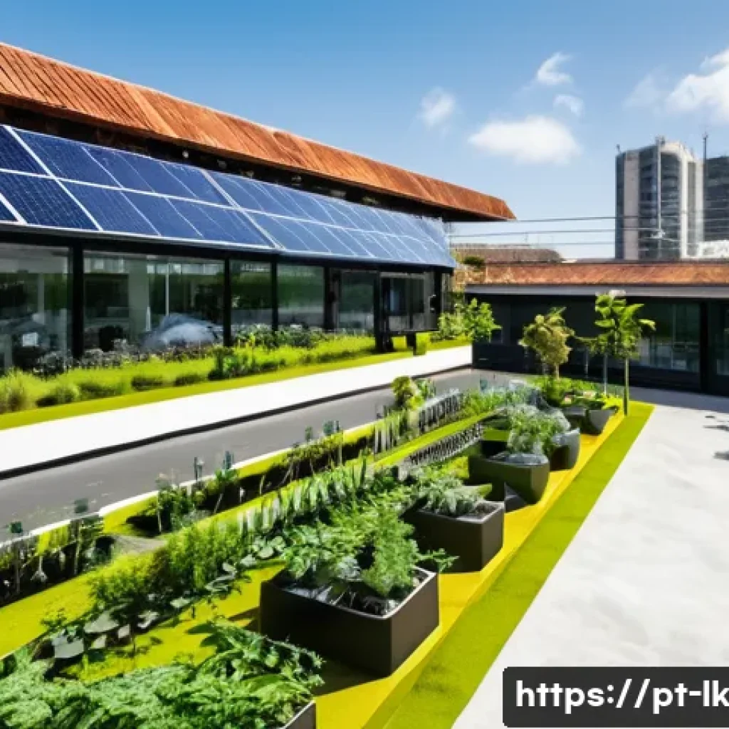 에코크리에이션과 공공 정책의 상관관계 - A vibrant urban scene in a Brazilian city showcasing a sustainable innovation hub: diverse entrepren...